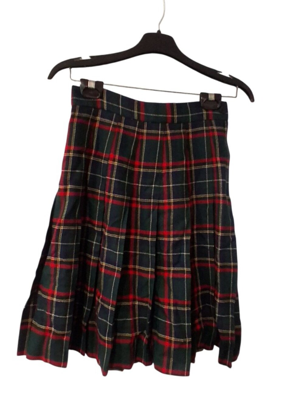 Talbots vintage skirt womens 4 100% wool pleated USA